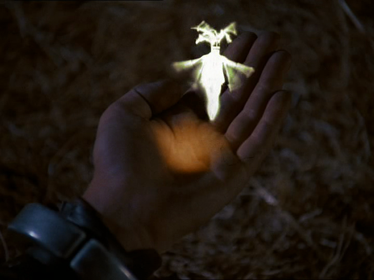 Mace holds a Wistie – a fairy-like creature on Endor