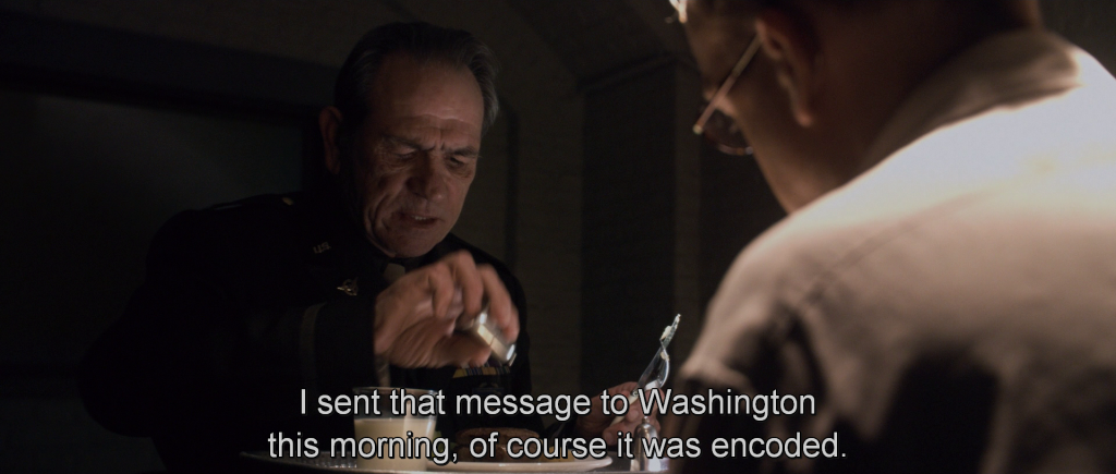Colonel Phillips talking to Zola, 